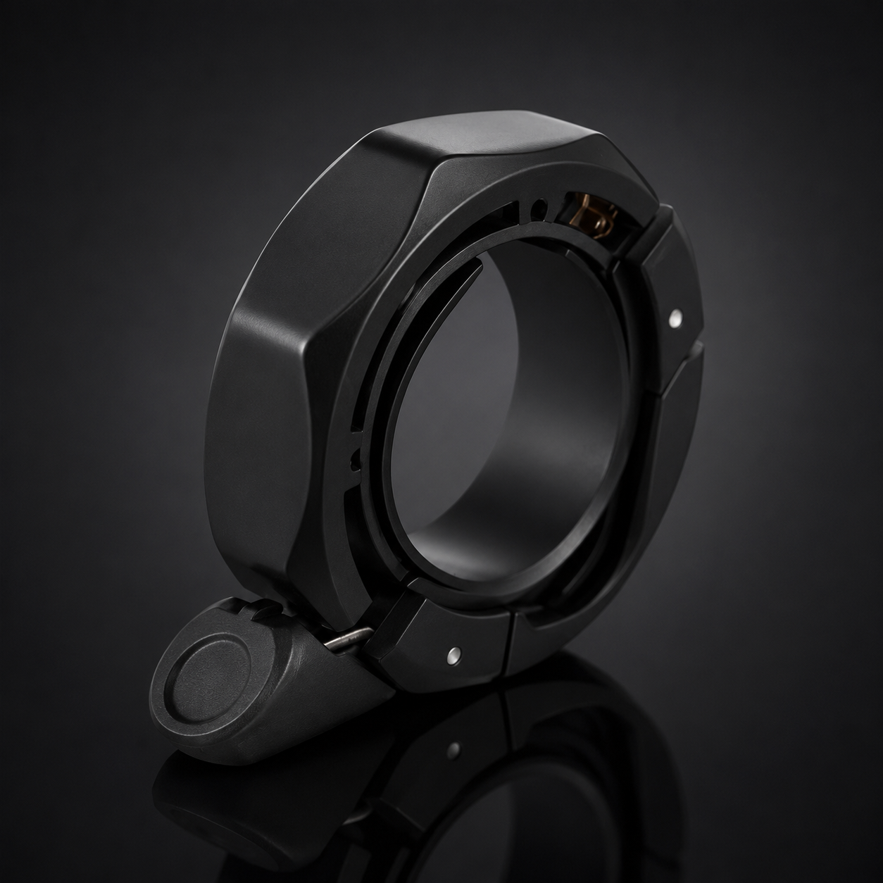 Compact Q-Shape Bike Bell — Crisp 85–95 dB Aluminum Ring