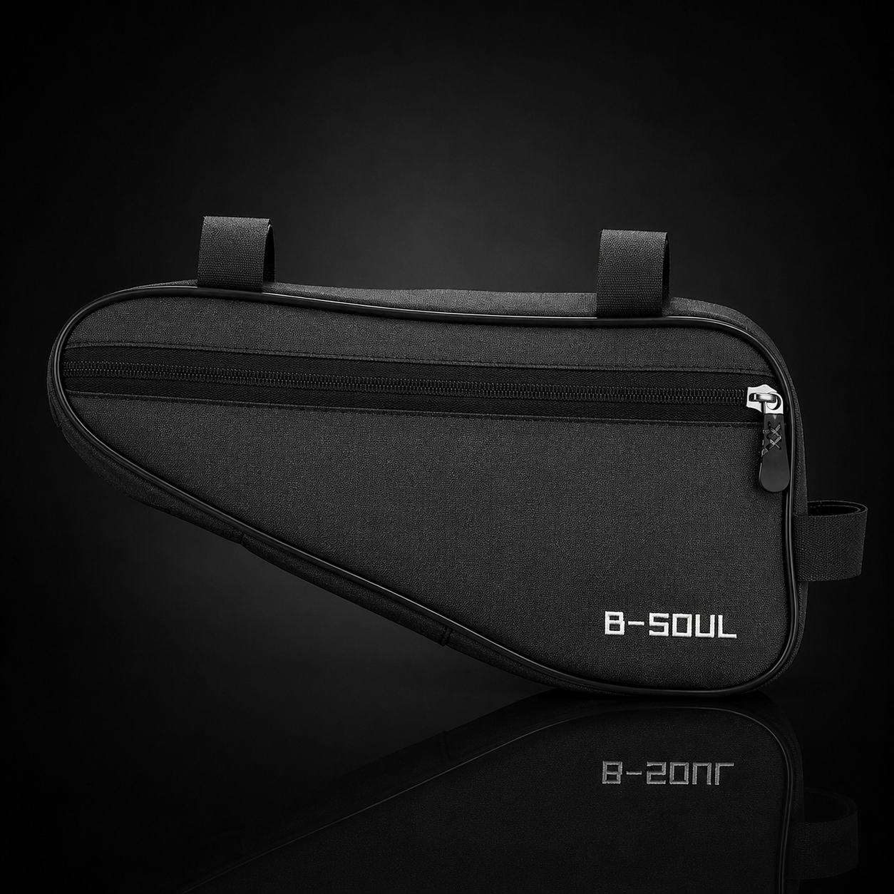 Bike Triangle Frame Bag — Lightweight Zippered Top-Tube Storage