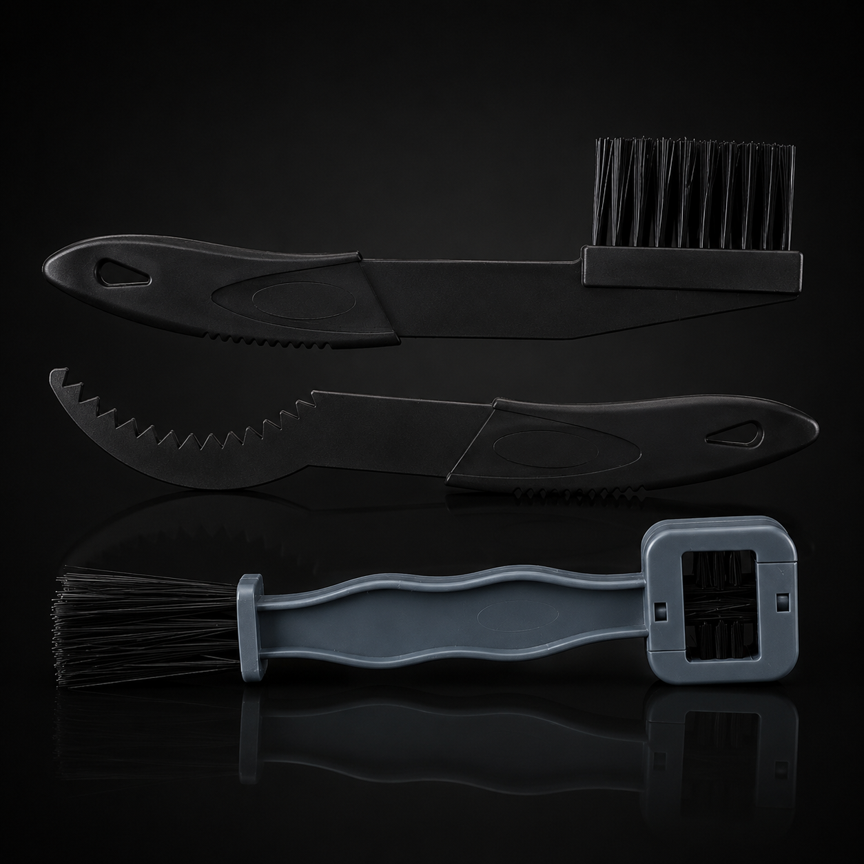 Bike Cleaning Brush Kit — Deep-Clean Brushes for Frame, Chain & Rims