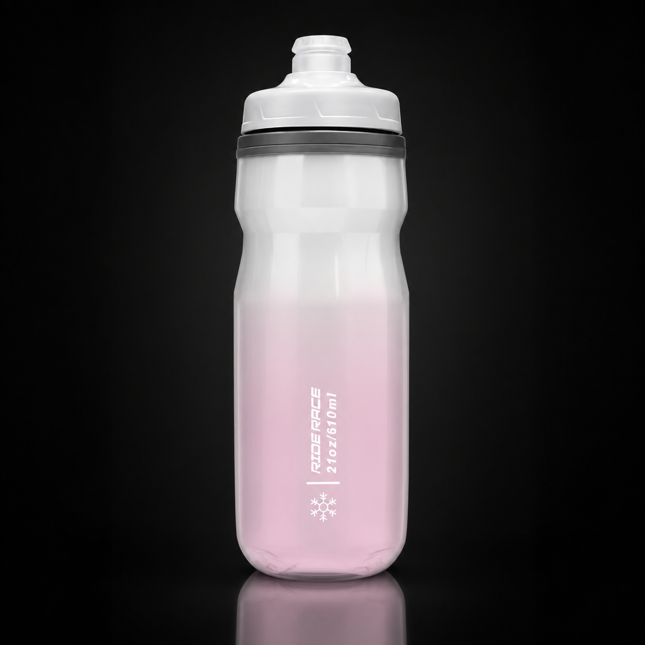 Insulated Cycling Water Bottle 610ml — Dual-Layer Thermal, Press-Top Cap