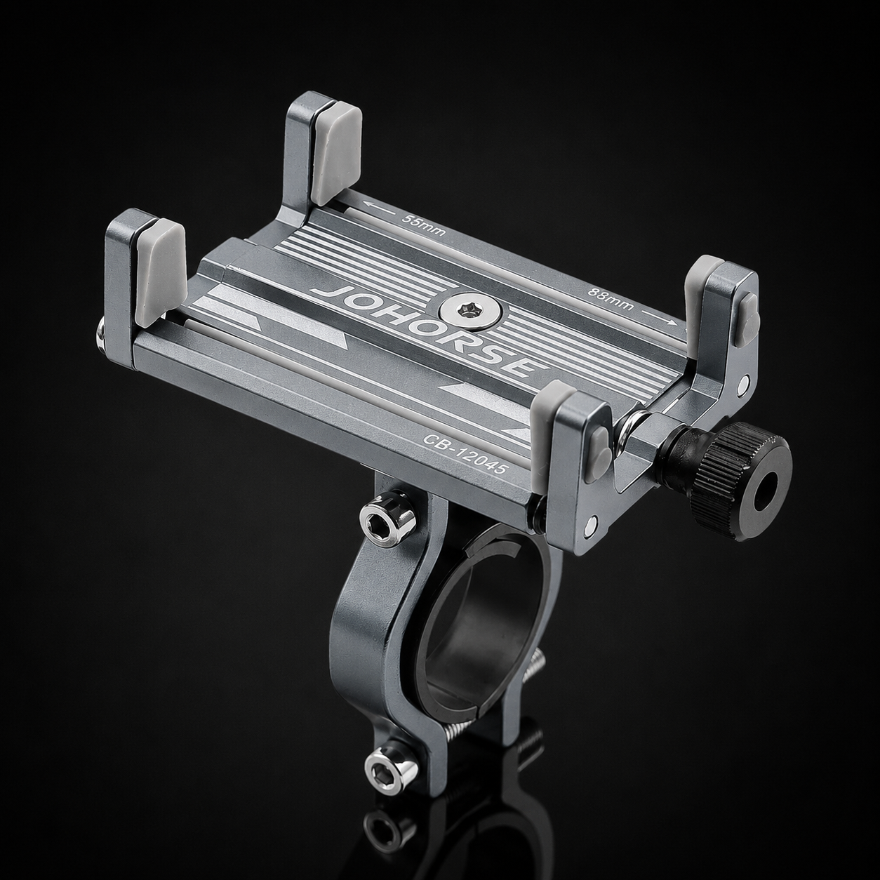 CNC aluminium bike phone mount with four-claw grip (3)