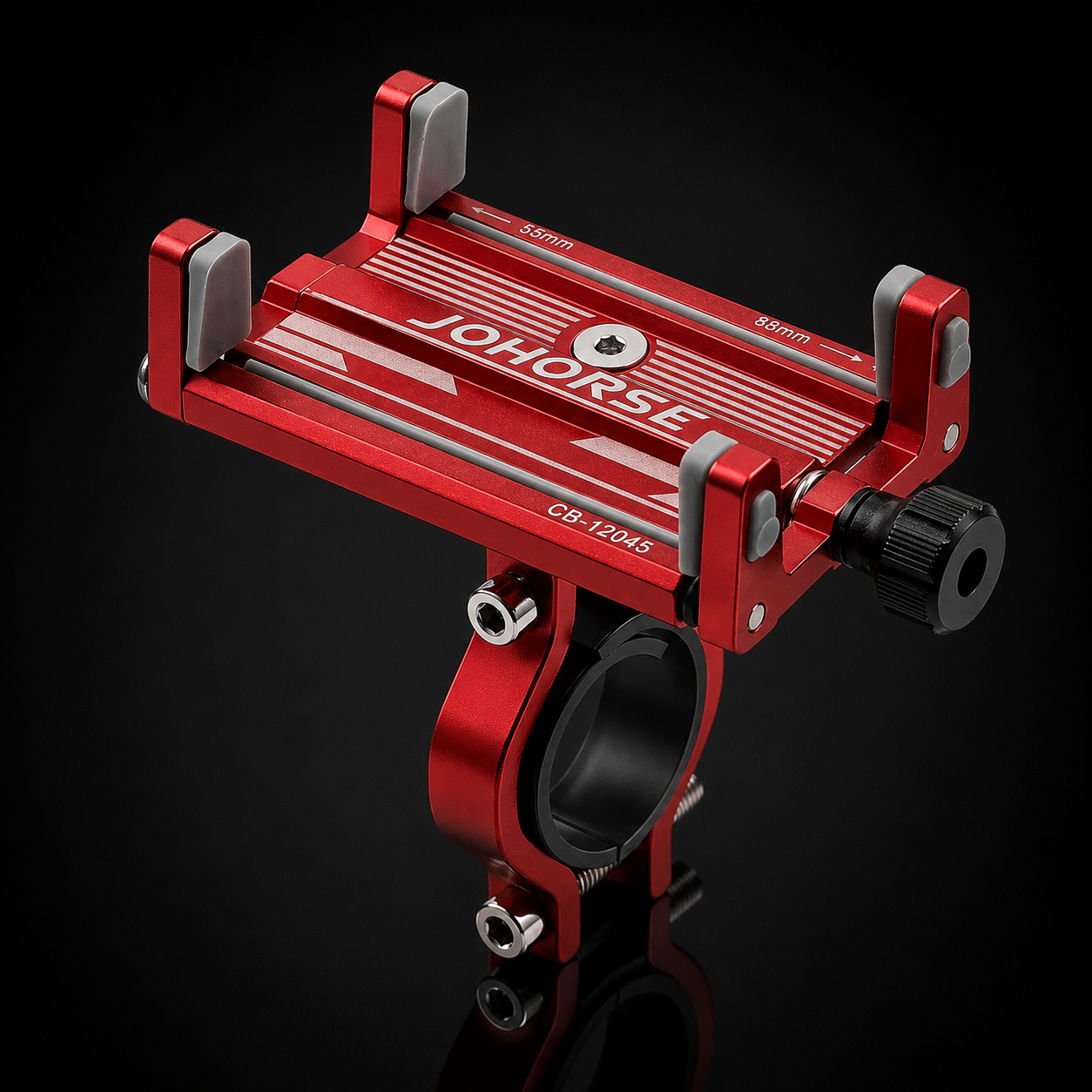 Aluminum Alloy Bike Phone Mount — Four-Claw Anti-Slip Grip