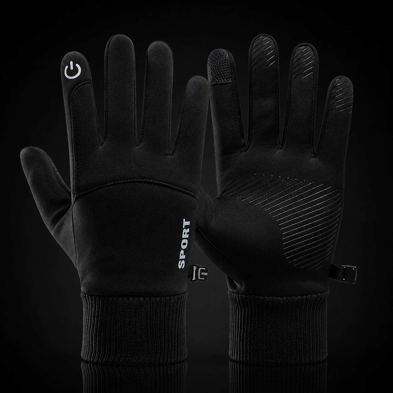Waterproof Fleece Winter Gloves — Full-Finger, Touchscreen