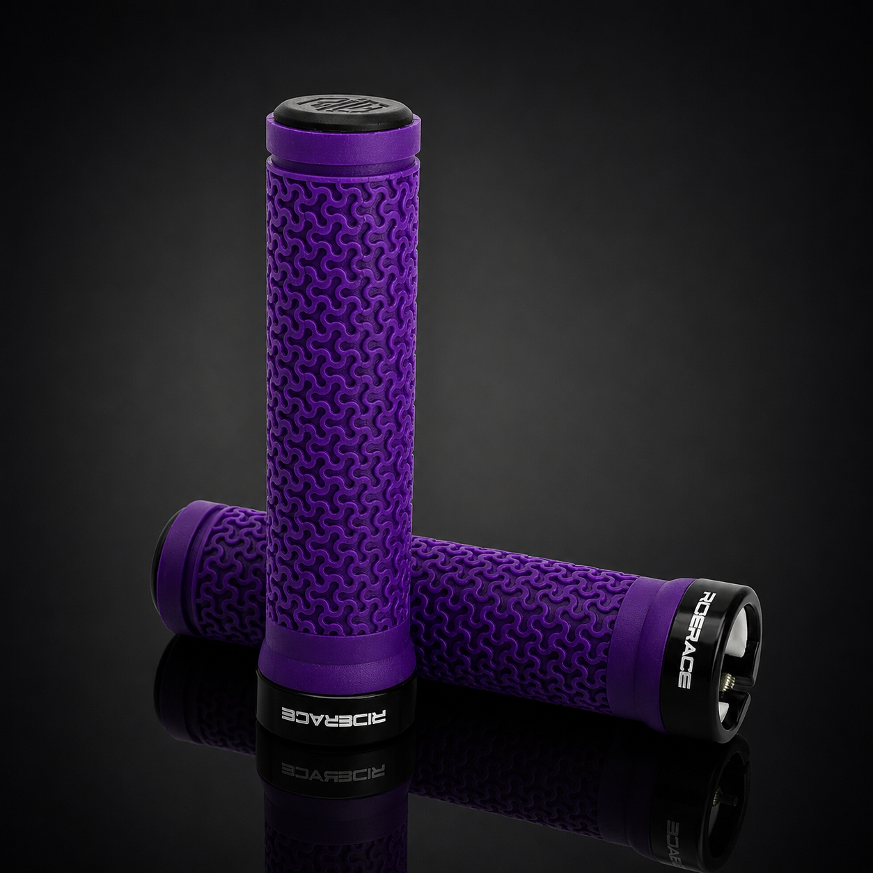Lock-On MTB Handlebar Grips — Non-Slip Rubber