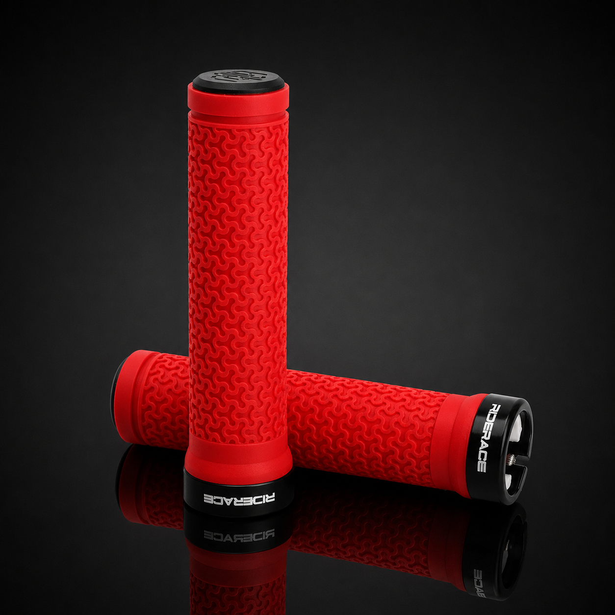 Lock-On MTB Handlebar Grips — Non-Slip Rubber