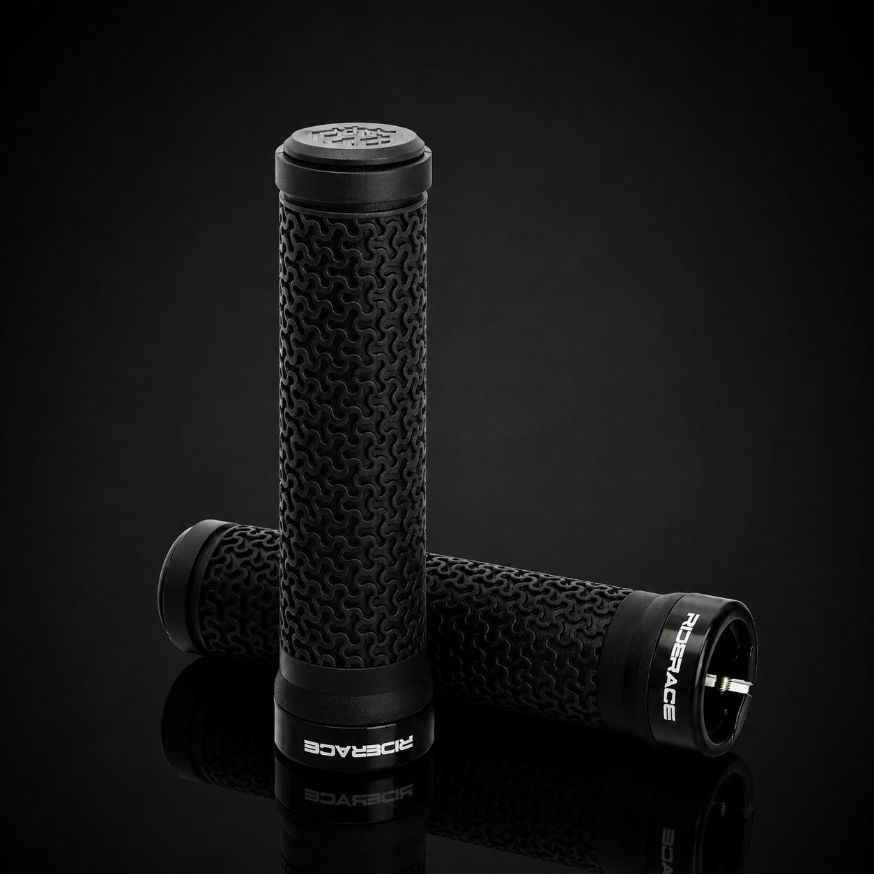 Lock-On MTB Handlebar Grips — Non-Slip Rubber