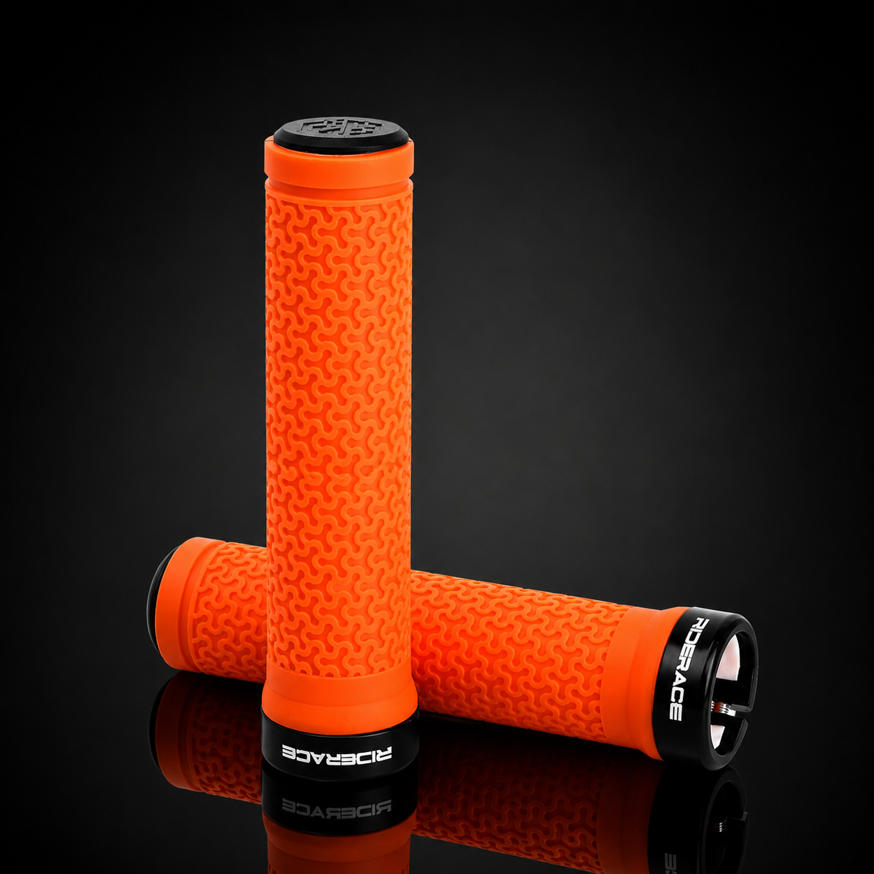 Lock-On MTB Handlebar Grips — Non-Slip Rubber