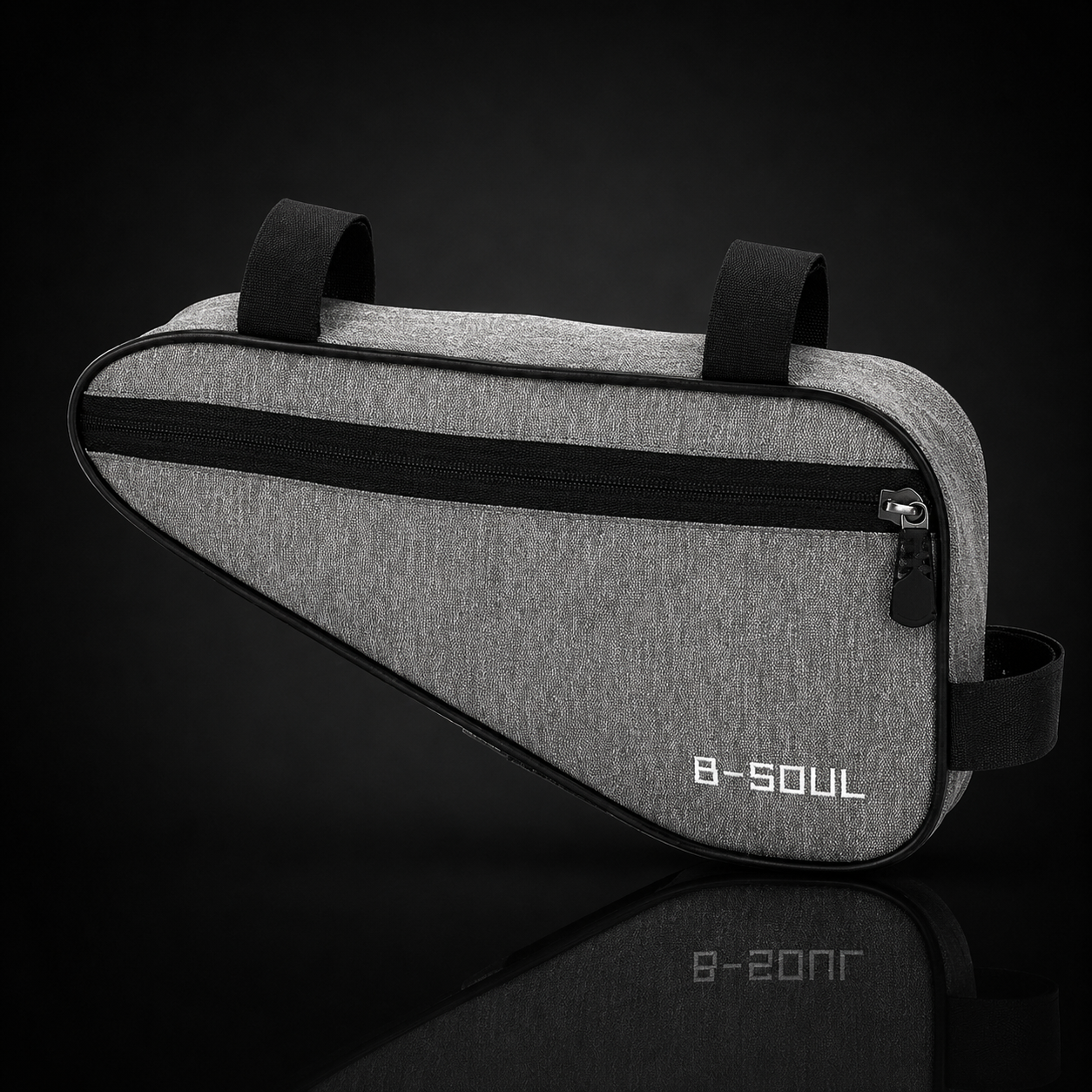 Bike Triangle Frame Bag — Lightweight Zippered Top-Tube Storage